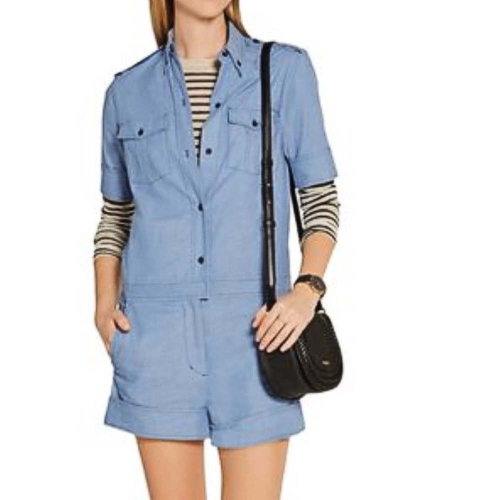 ISABEL MARANT Denim Romper short Jumpsuit M - Picture 1 of 8